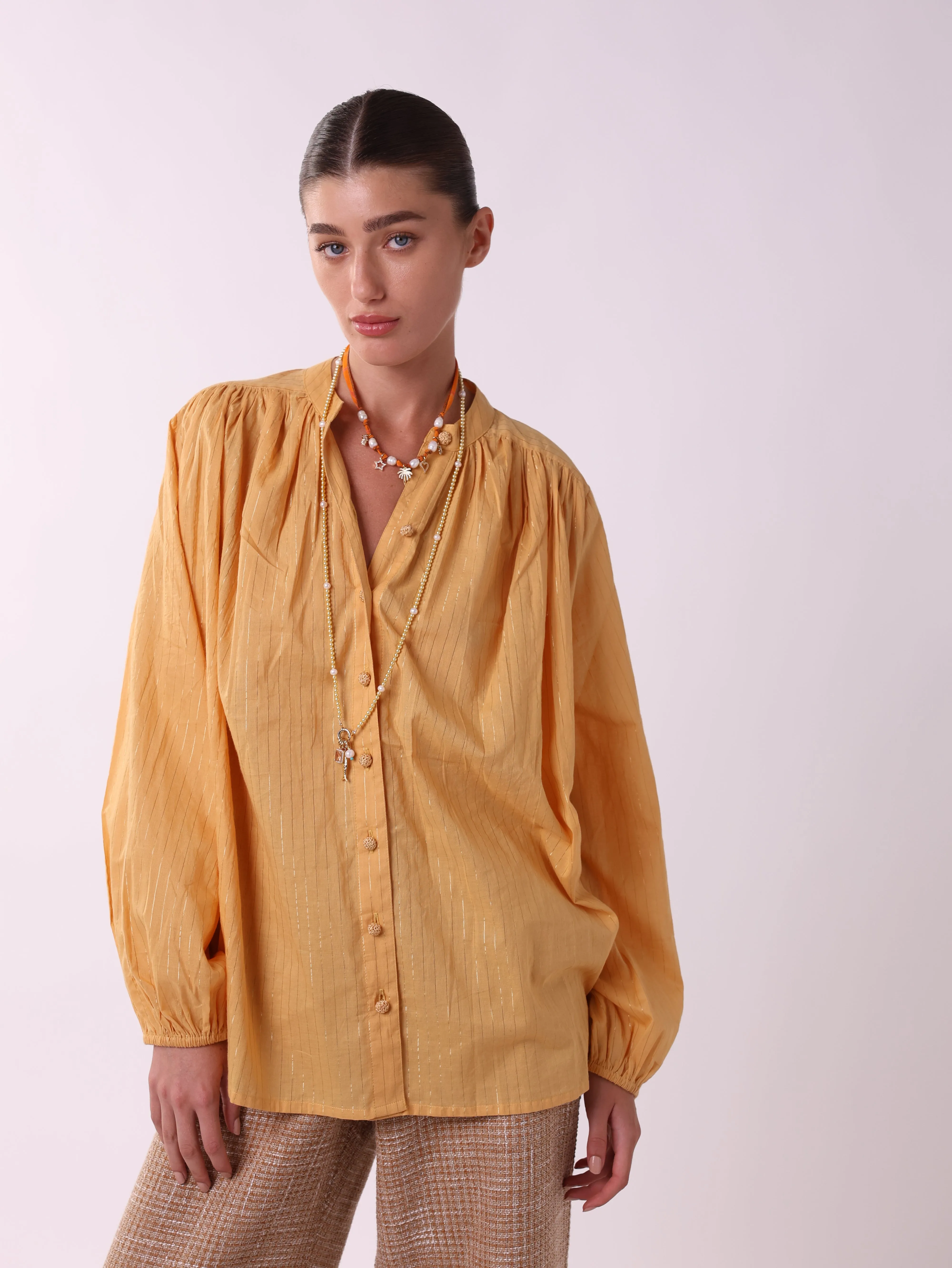 Lurex Bohemian Shirt