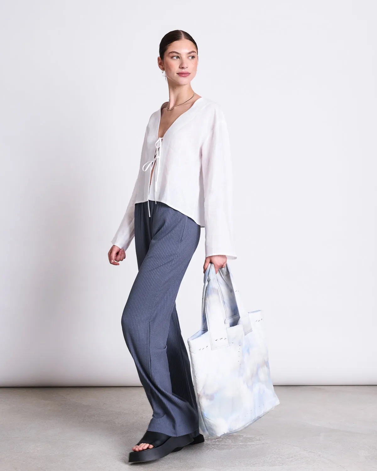 LYOCELL RIB PANTS SMILLA TURBULENCE