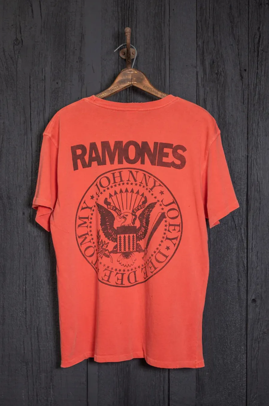Madeworn Ramones Poison Heart Mens Crew Tee - Cherry