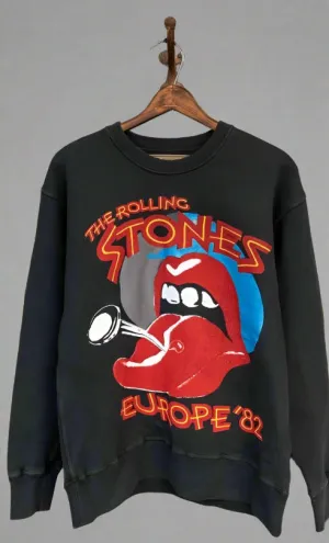 MADEWORN ROLLING STONES EUROPE '82 TOUR CLASSIC FIT SWEATSHIRT