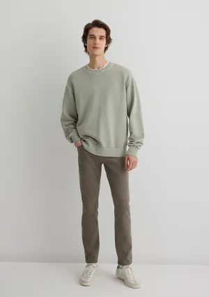 Marcus Smokey Olive Comfort Gabardin Pants