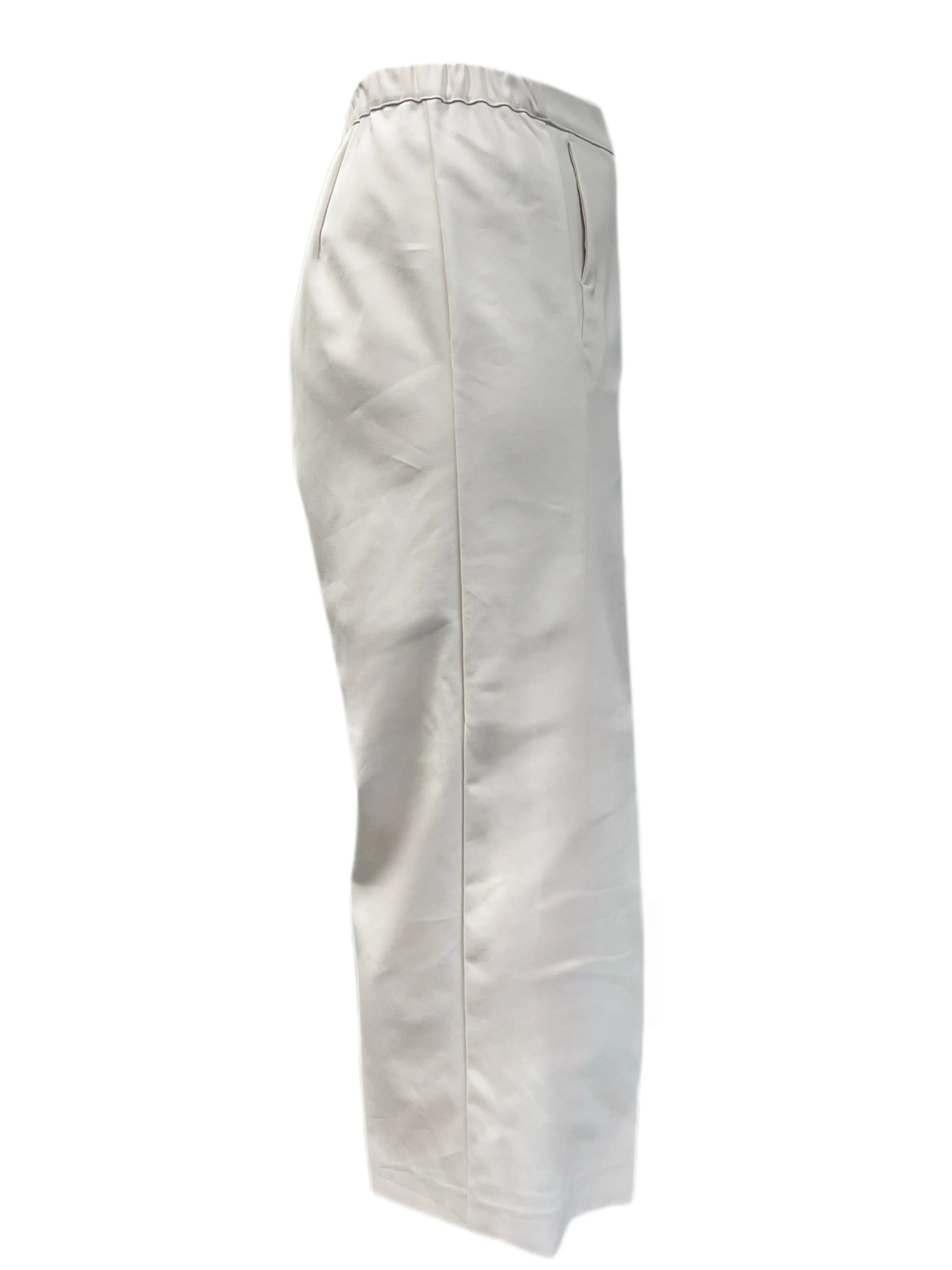 Marina Rinaldi Women's White Radioso Straight Leg Pants NWT