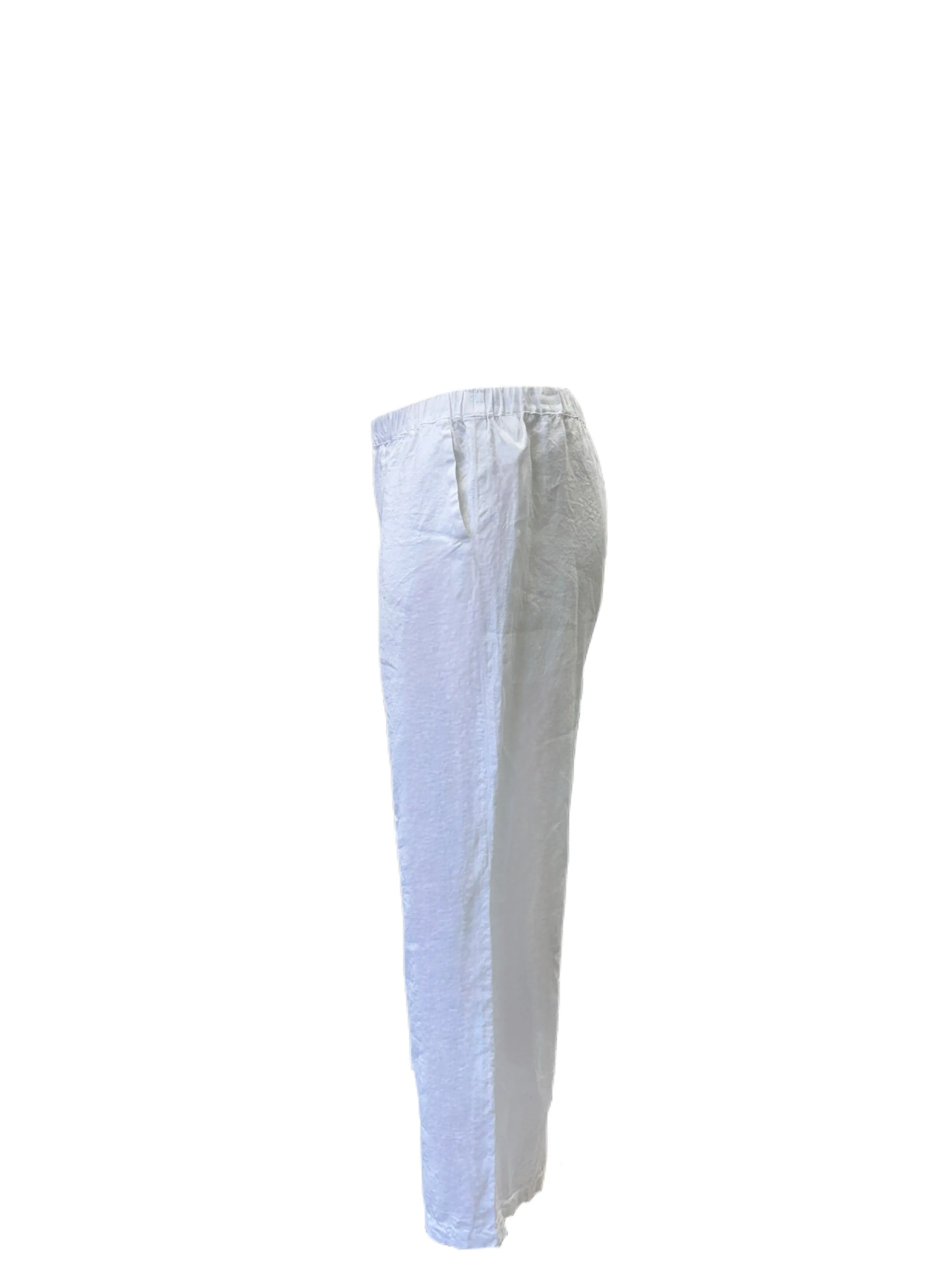 Marina Rinaldi Women's White Regolare Straight Leg Pants NWT
