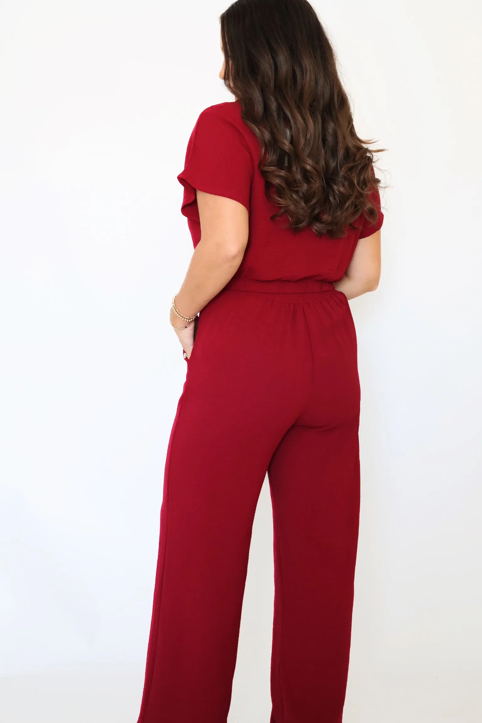 Market Find Pants- Burgundy (FINIAL SALE)