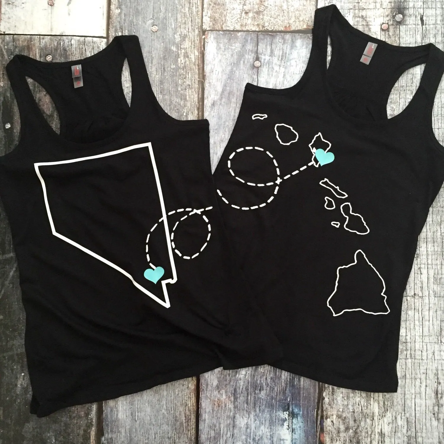 Matching Shirts Long Distance Best Friend Tank Or Tee