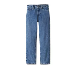 Men's Harley-Davidson Original Straight Jean - Medium Indigo Stone Wash