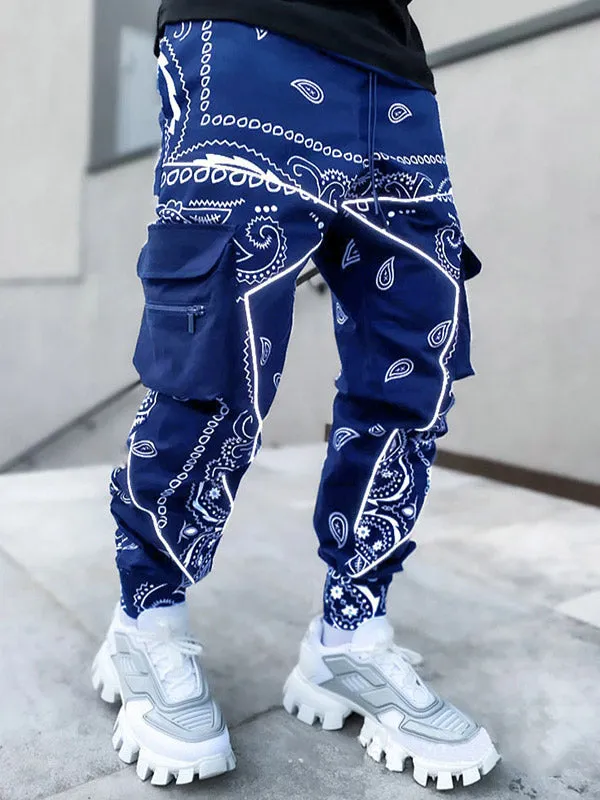 Men's Paisley Print Tapered Pants