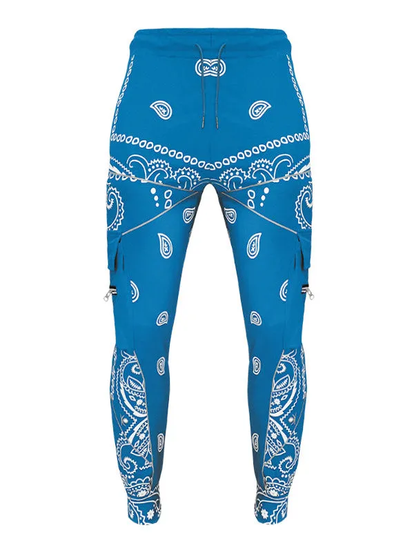 Men's Paisley Print Tapered Pants