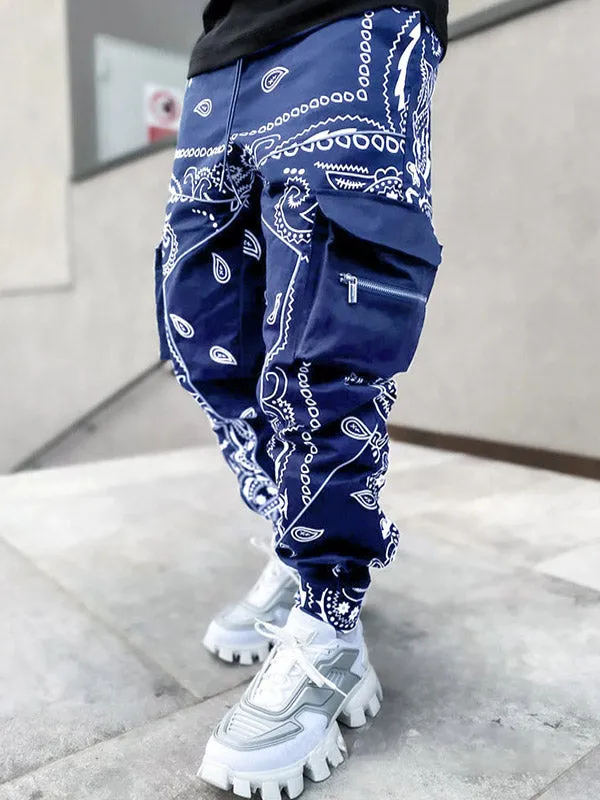 Men's Paisley Print Tapered Pants