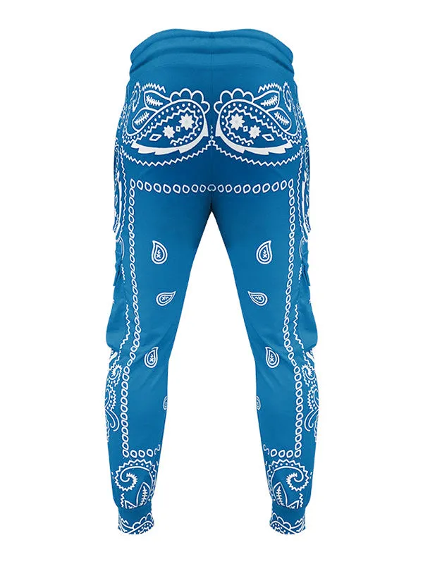 Men's Paisley Print Tapered Pants