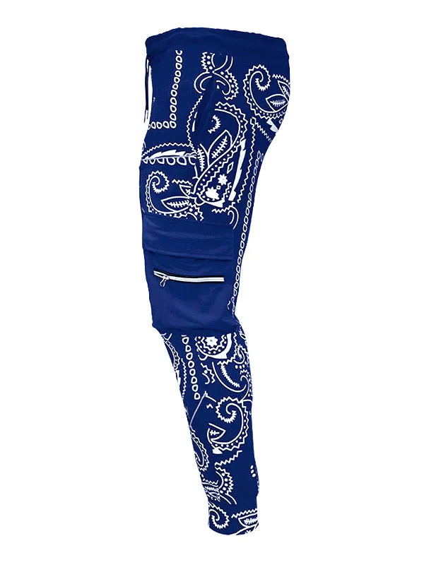 Men's Paisley Print Tapered Pants