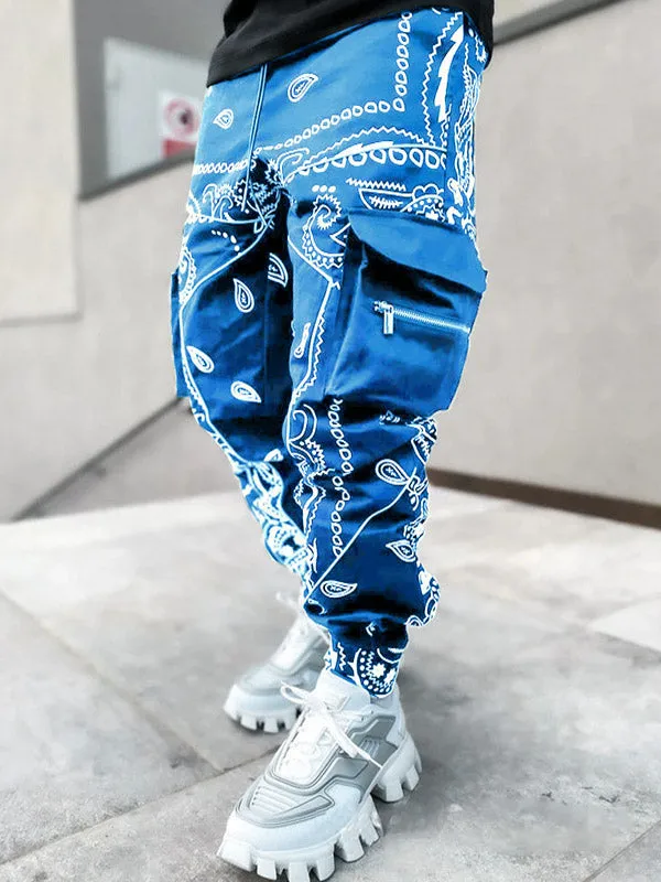 Men's Paisley Print Tapered Pants