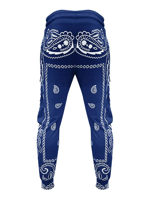 Men's Paisley Print Tapered Pants