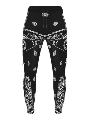 Men's Paisley Print Tapered Pants