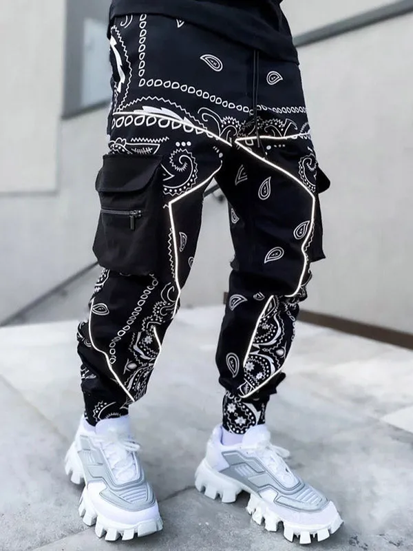 Men's Paisley Print Tapered Pants