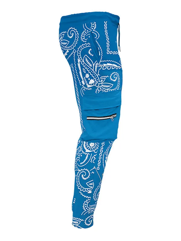 Men's Paisley Print Tapered Pants