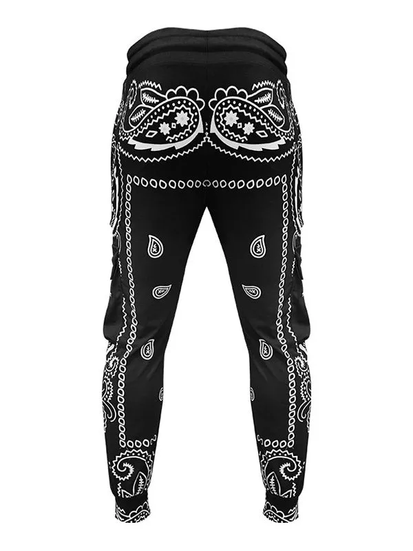 Men's Paisley Print Tapered Pants