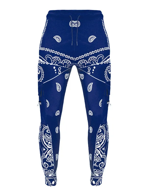 Men's Paisley Print Tapered Pants
