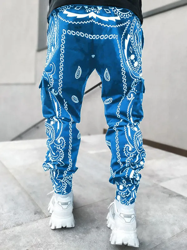Men's Paisley Print Tapered Pants