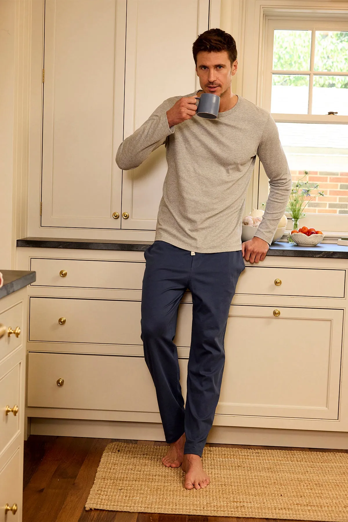 Men's Pima Sleep Pants in Navy