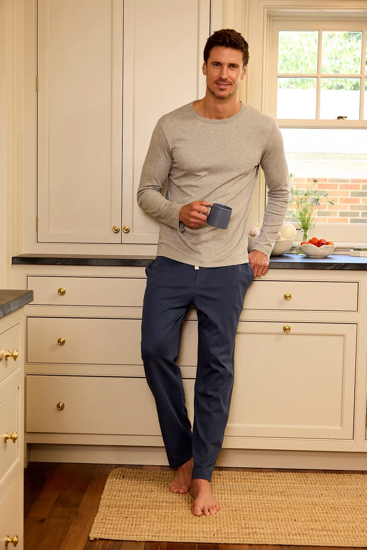 Men's Pima Sleep Pants in Navy