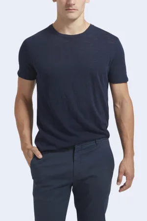 Men's Slub Jersey Short Sleeve Crew in Midnight