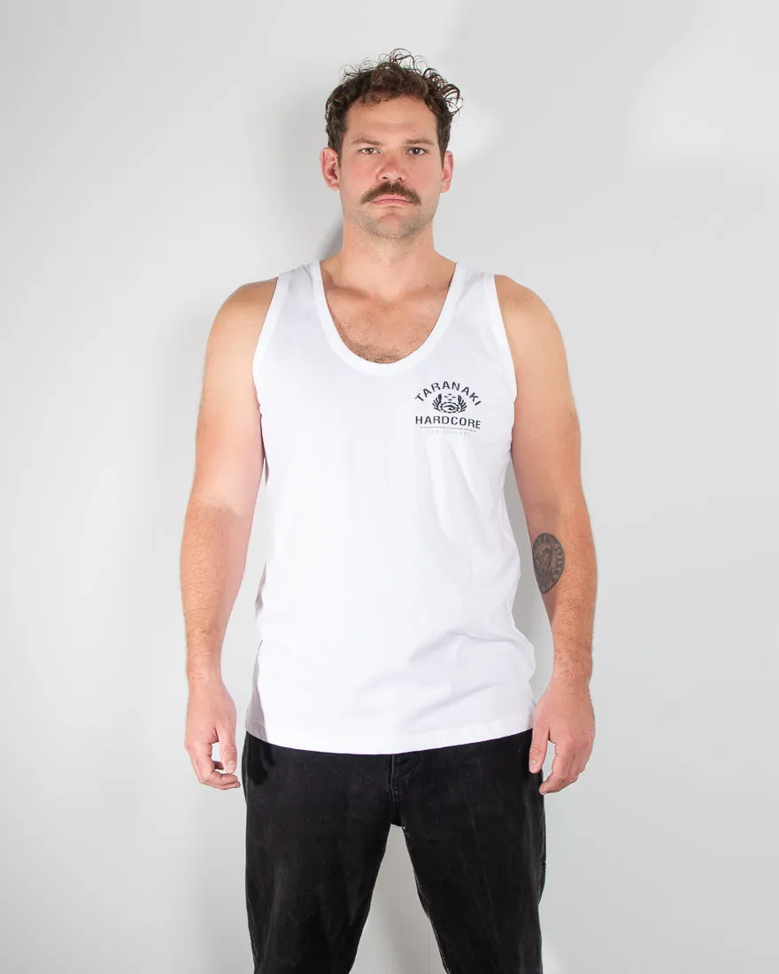 Mens Vintage Singlet - White