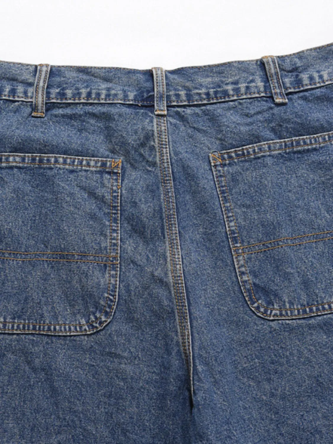 Men's Washed Denim Bermuda Shorts