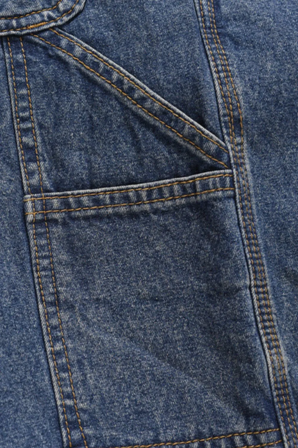 Men's Washed Denim Bermuda Shorts
