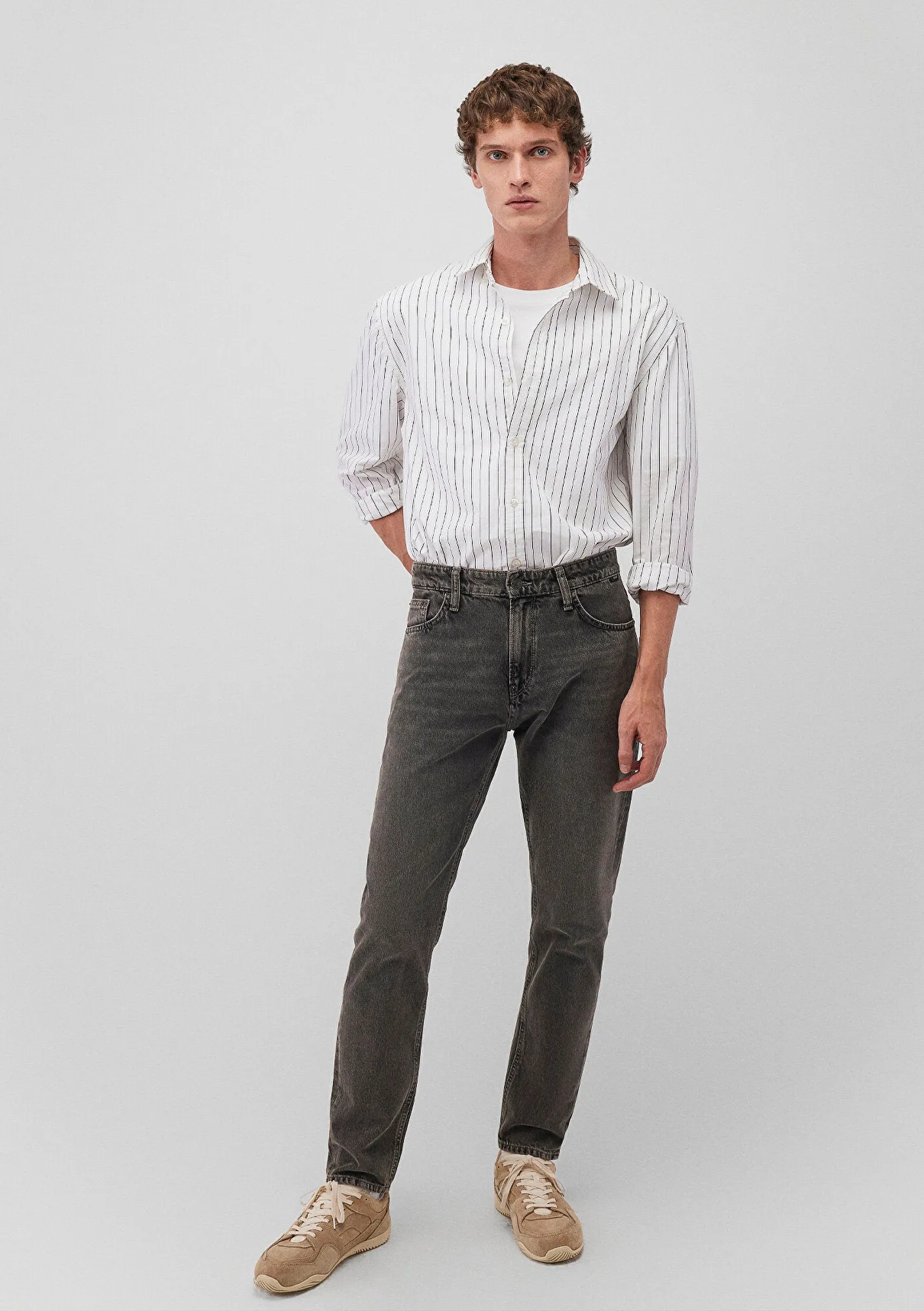 Milan Brown Tinted Street Denim Jean Pants