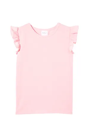 MILKY BLOSSOM FRILL TEE