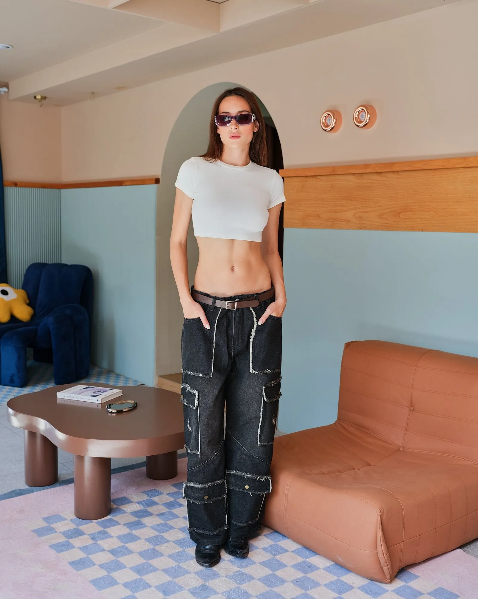 Milky White Ribbed Heavyweight Baby Tee