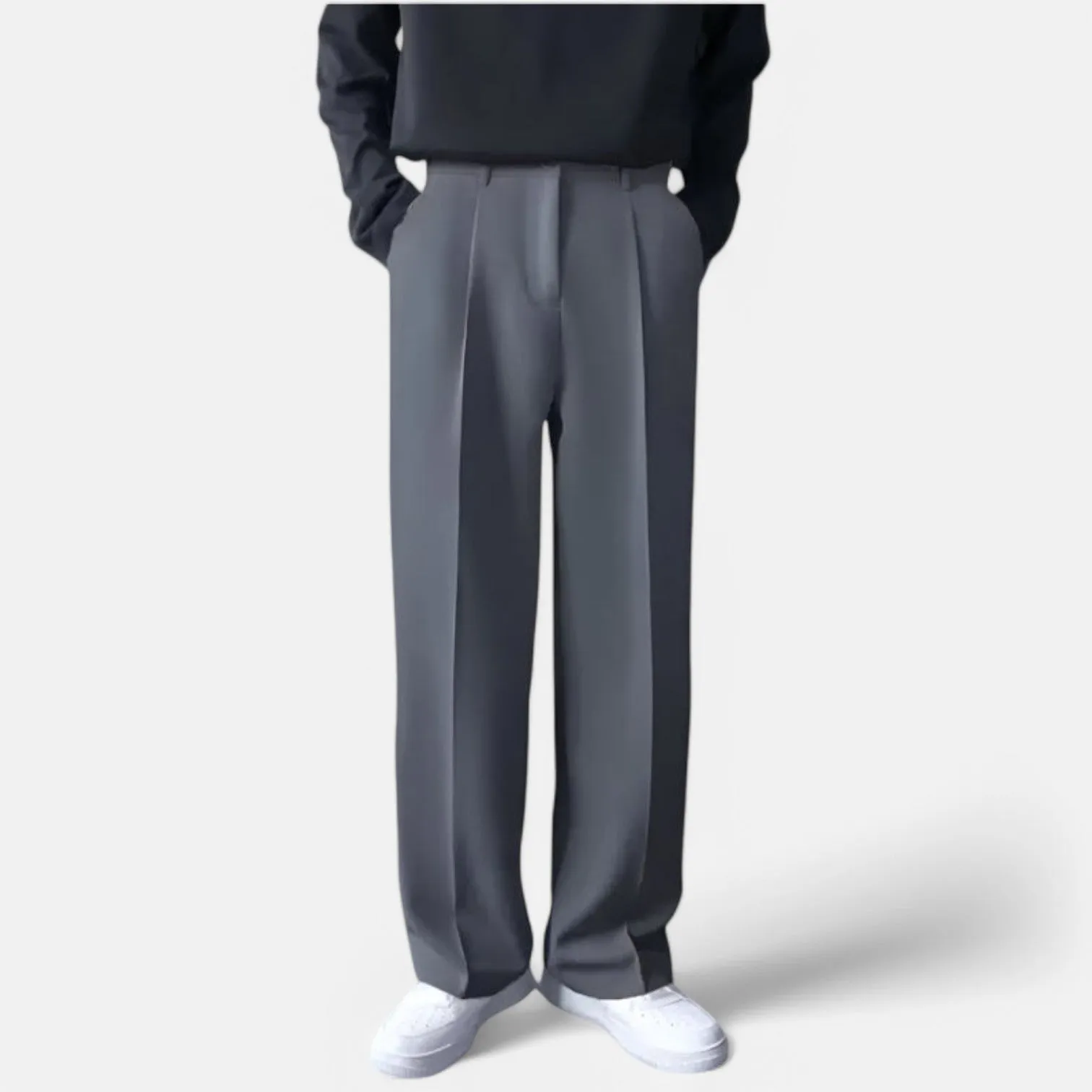 Monacogents | White Loose Straight-Leg Pants