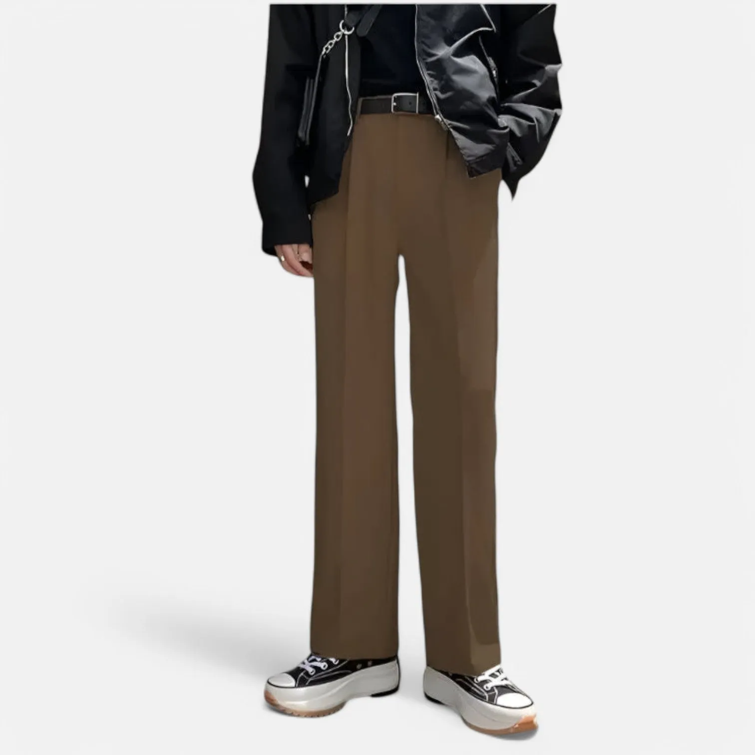 Monacogents | White Loose Straight-Leg Pants