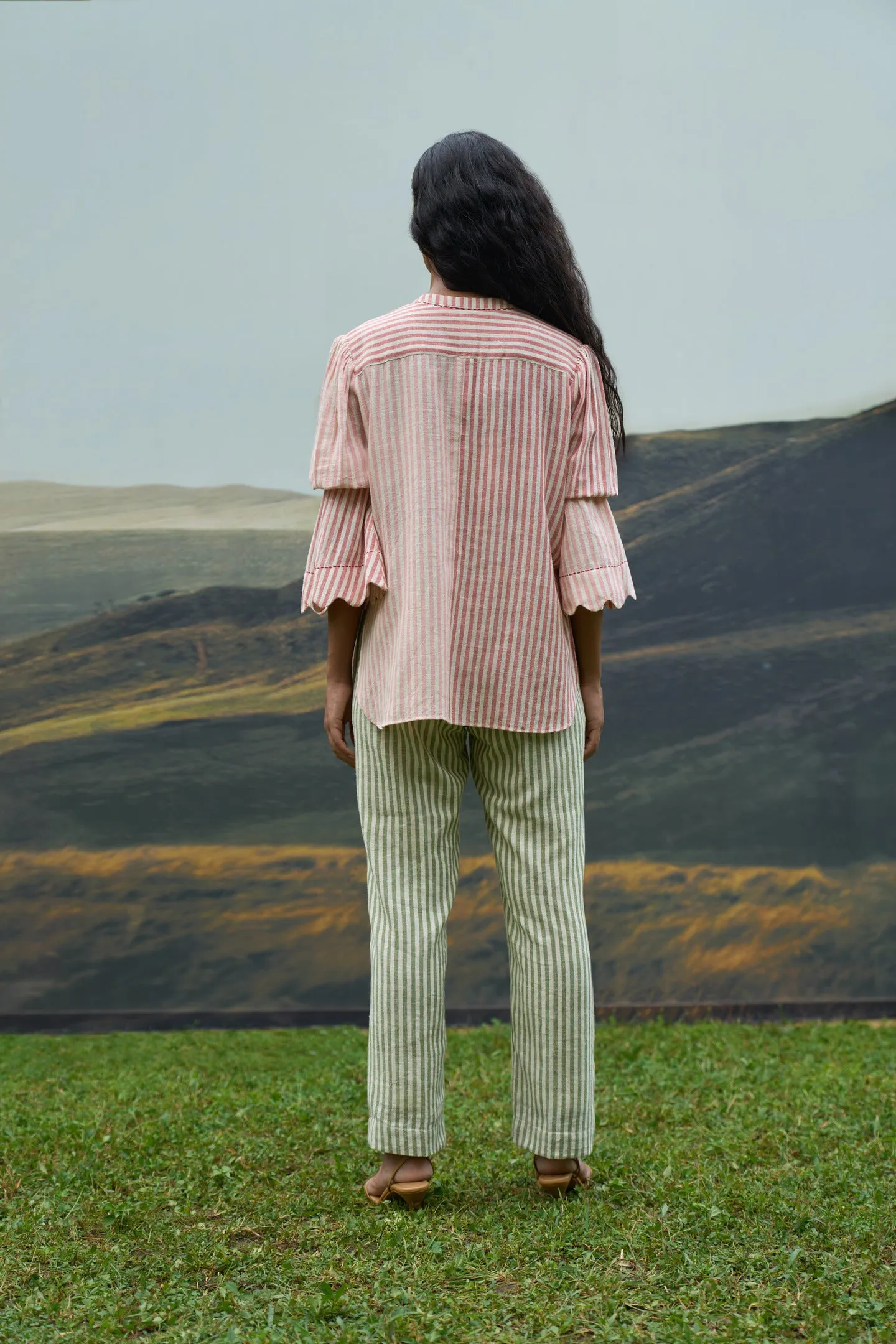 Moss Striped Pants