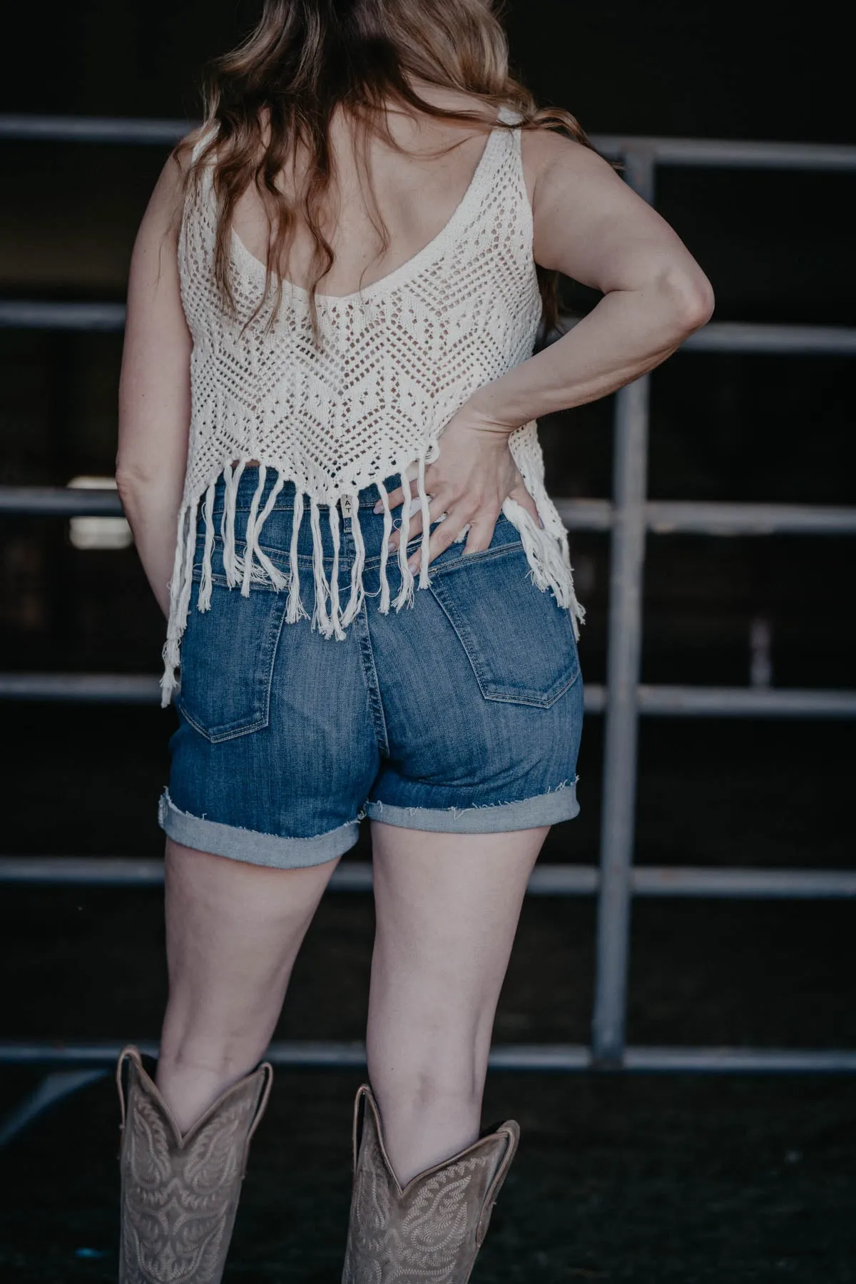 'Mya' Ariat Dark Blue Ultra High Shorts with 5" Inseam (25 only)