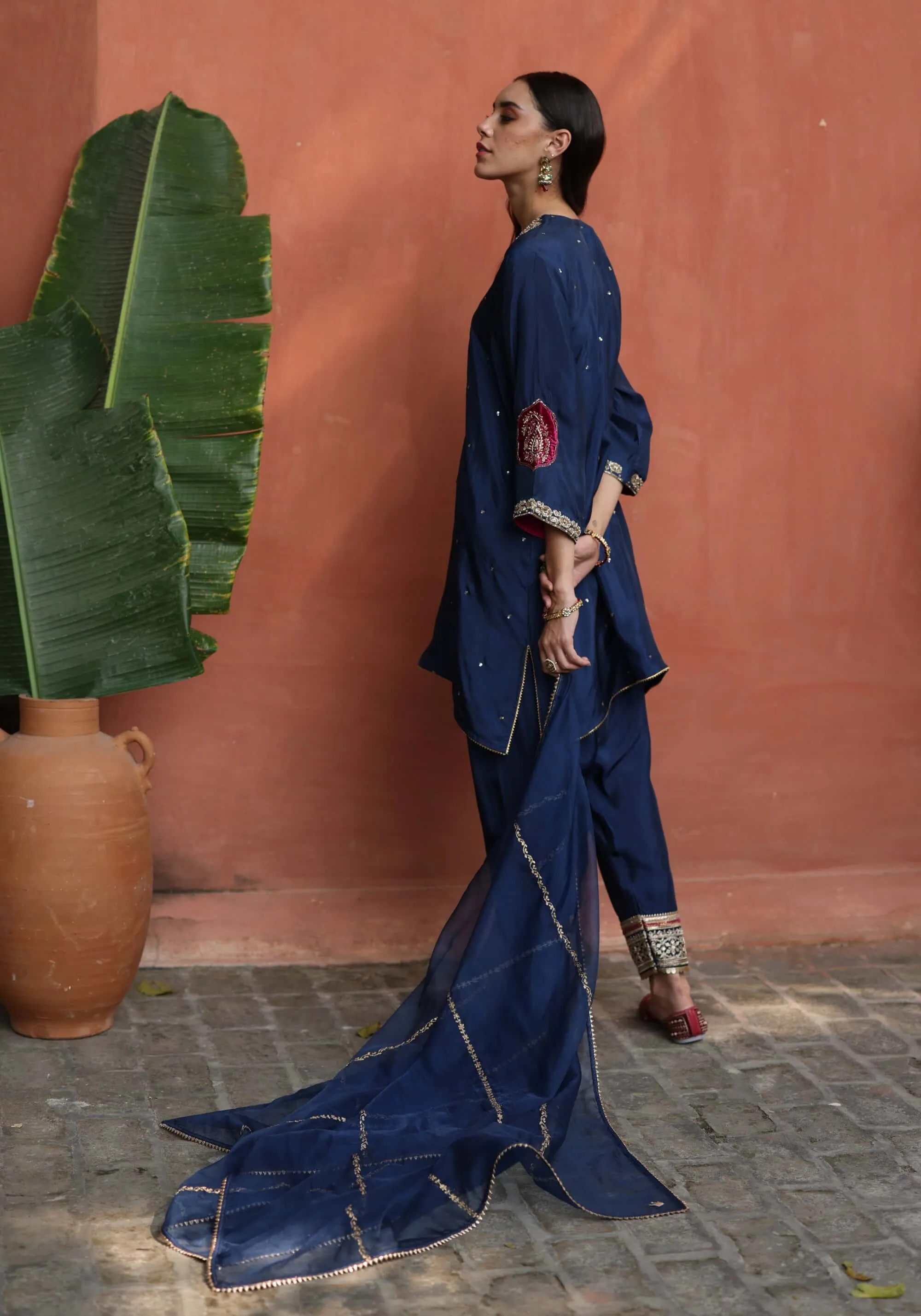 Nazira blue kurta set