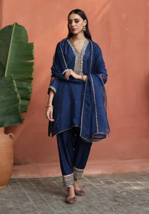Nazira blue kurta set
