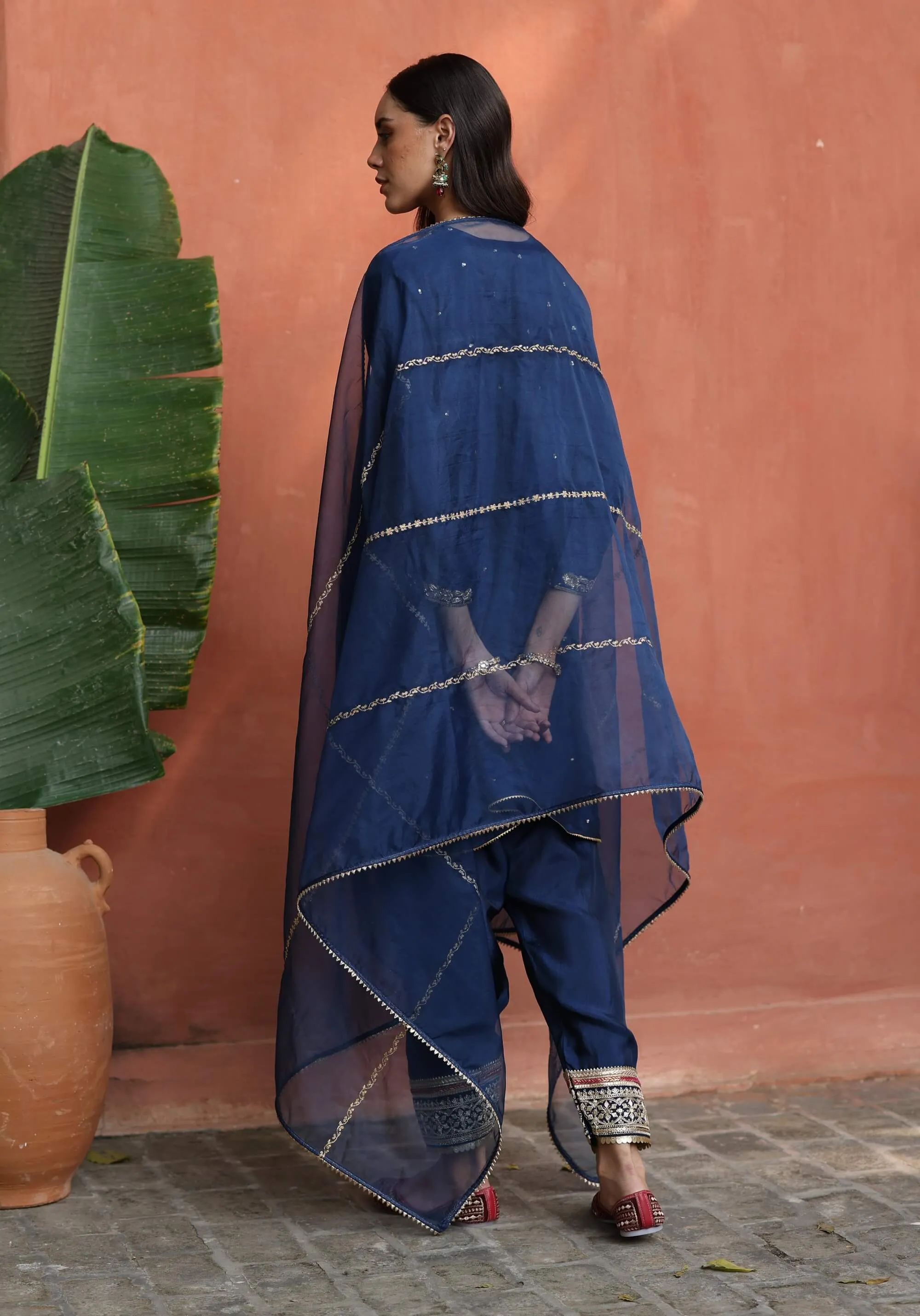 Nazira blue kurta set