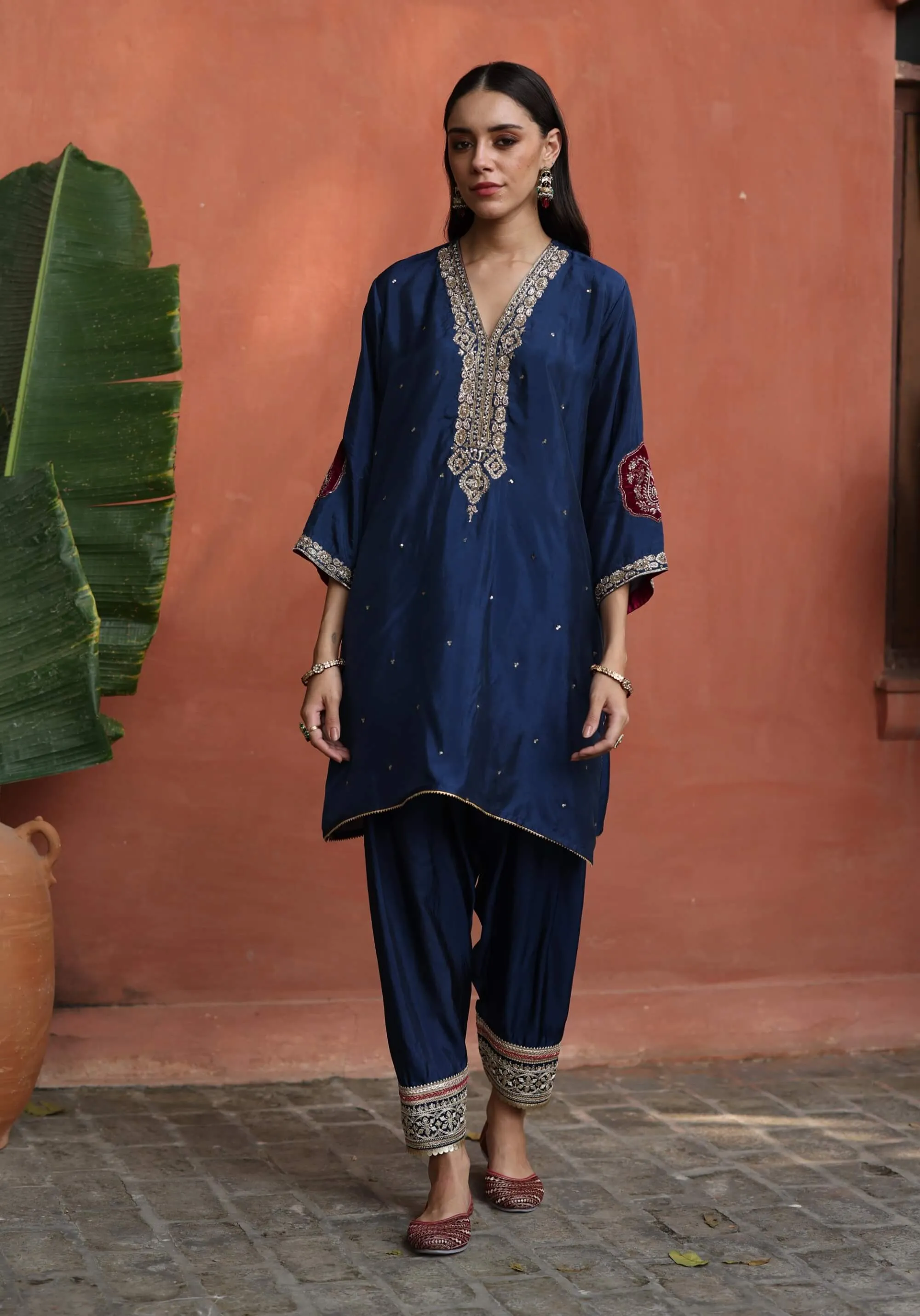 Nazira blue kurta set