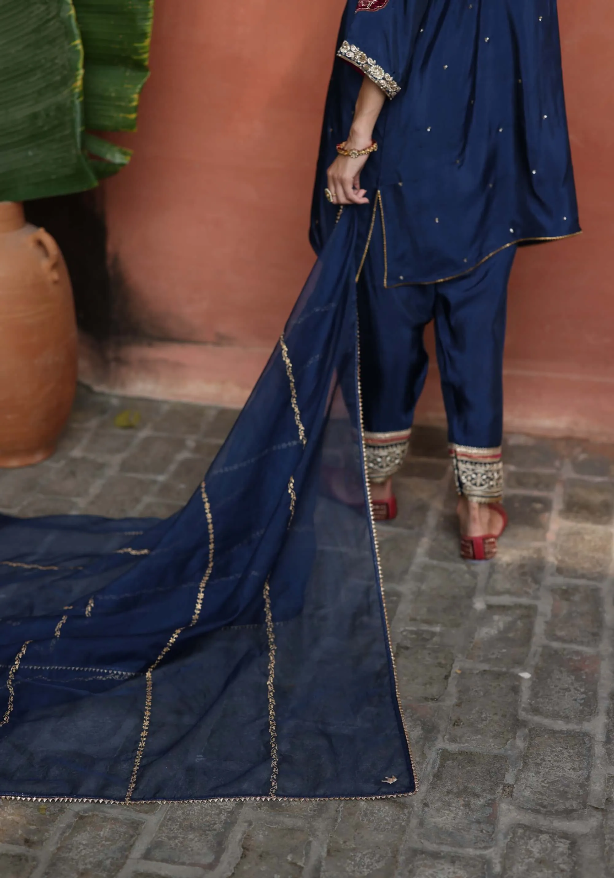 Nazira blue kurta set