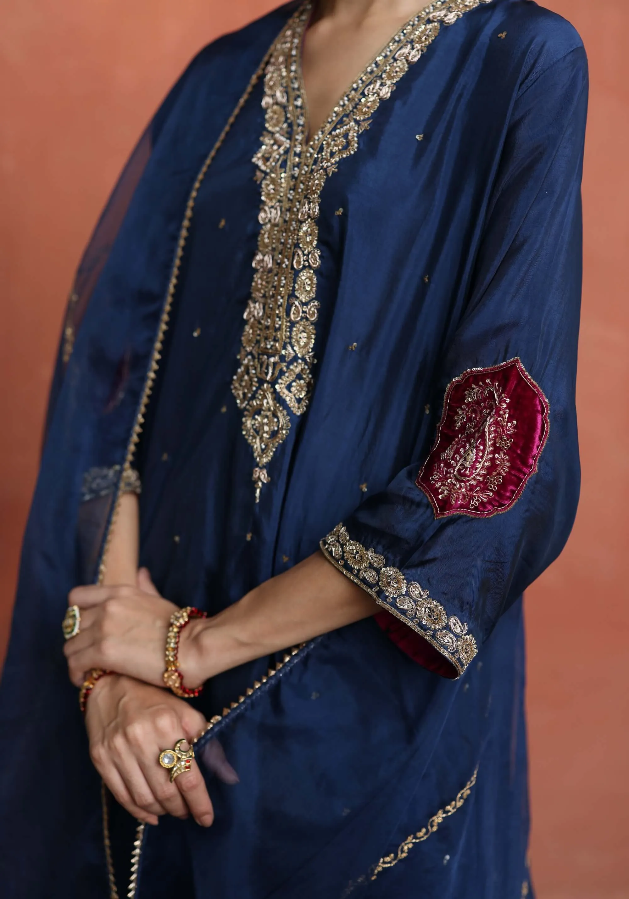 Nazira blue kurta set