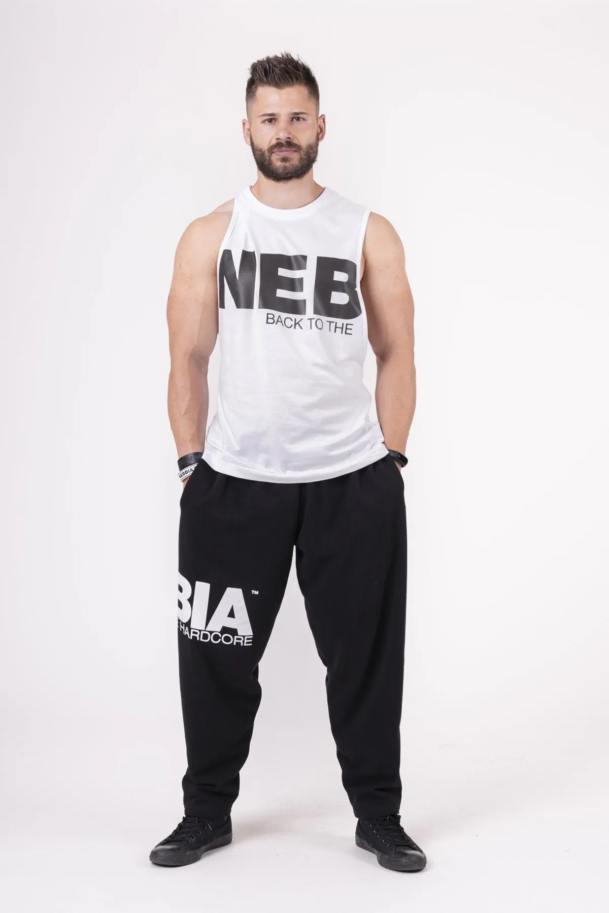 Nebbia Back To The Hardcore Tank Top 144 - White