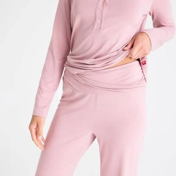 NEW MAGNETIC ME women's long sleeve nursing pj in desert pink