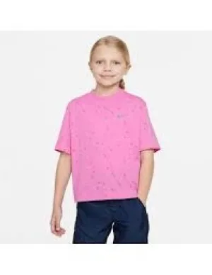 NIKE G NK NSW TEE BOXY SWOOSH AOP