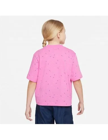 NIKE G NK NSW TEE BOXY SWOOSH AOP