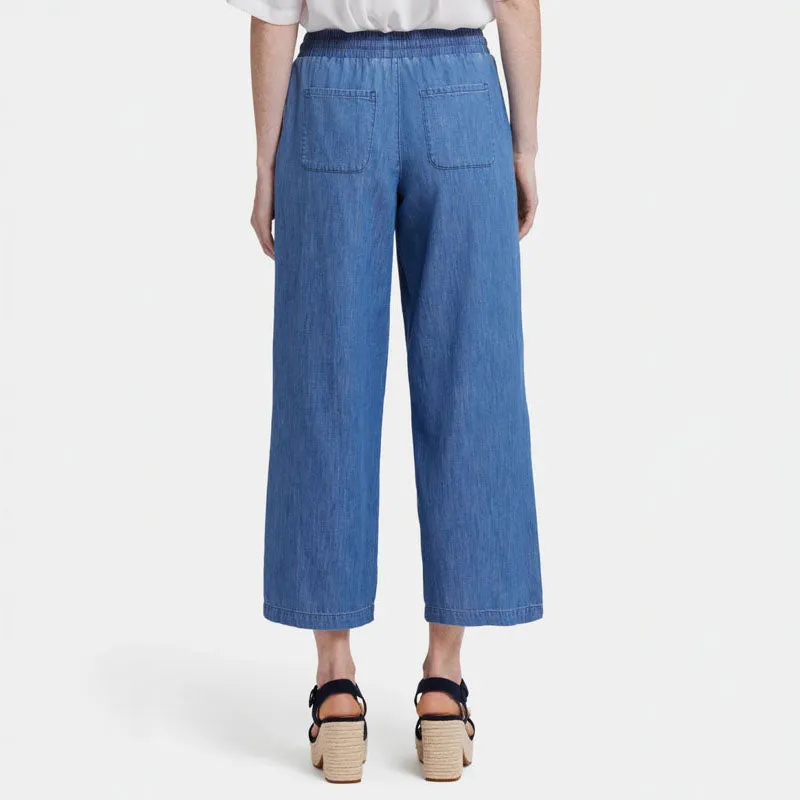 NYDJ Jayne Pull On Wide Leg Ankle Jeans in Everly