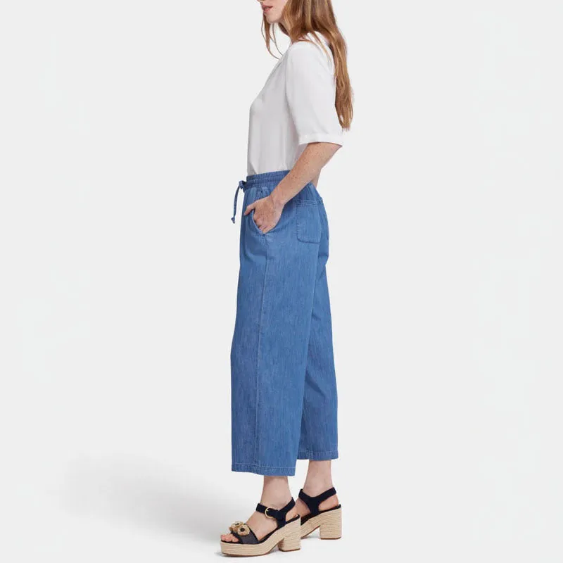 NYDJ Jayne Pull On Wide Leg Ankle Jeans in Everly