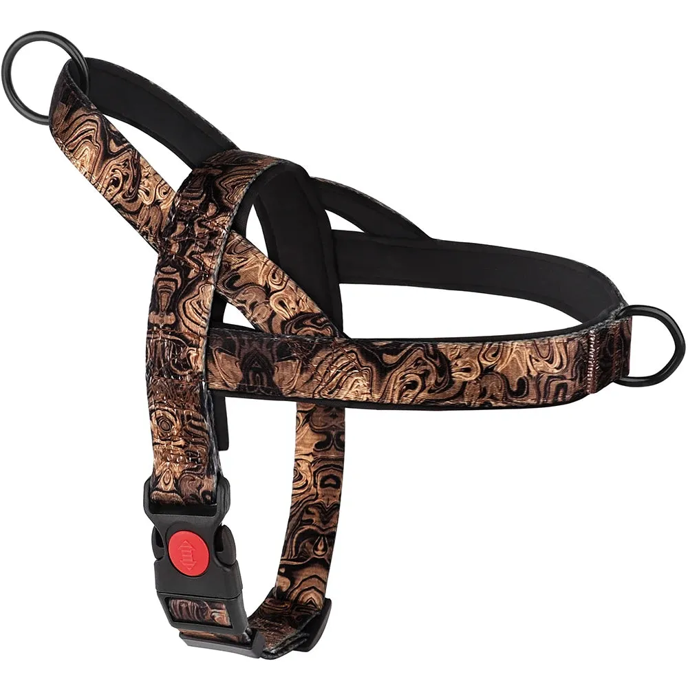 Nylon Dog Harness No Pull Dogs Harnesses Vest Durable Ethnic Pet Training Vests Adjustable For Small Medium Large Dogs Pitbull