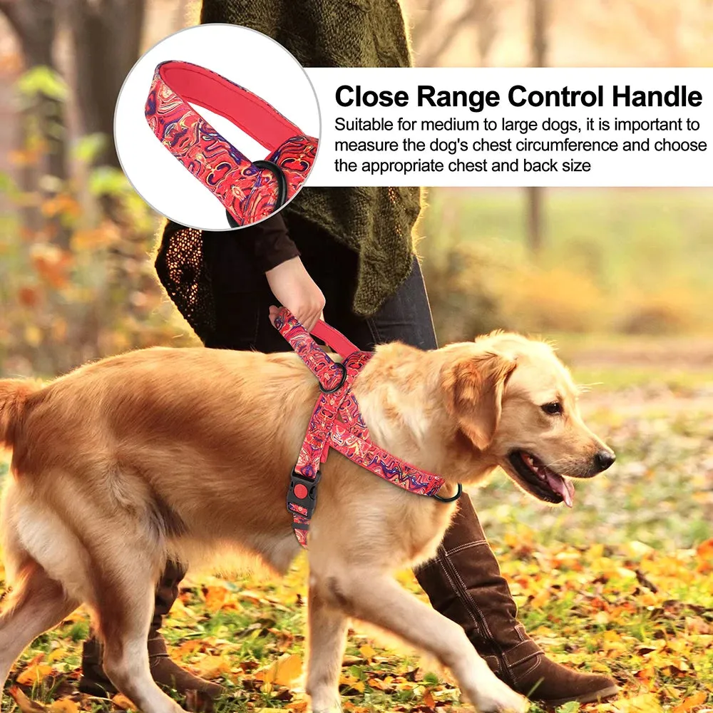 Nylon Dog Harness No Pull Dogs Harnesses Vest Durable Ethnic Pet Training Vests Adjustable For Small Medium Large Dogs Pitbull